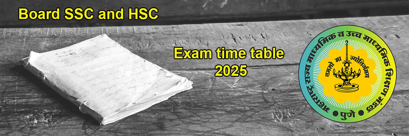 Maharashtra Board SSC and HSC Exam time table 2025